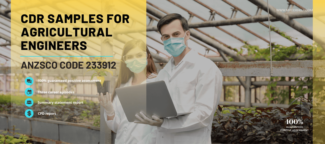 Agricultural engineer CDR sample