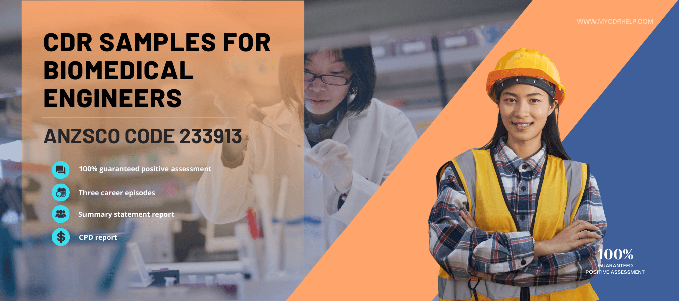 Bio medical engineer CDR Sample latest