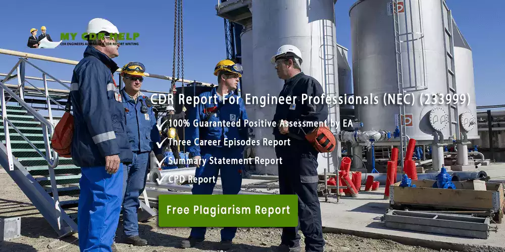 EA Approved CE 1 CDR Sample Professional Engineer