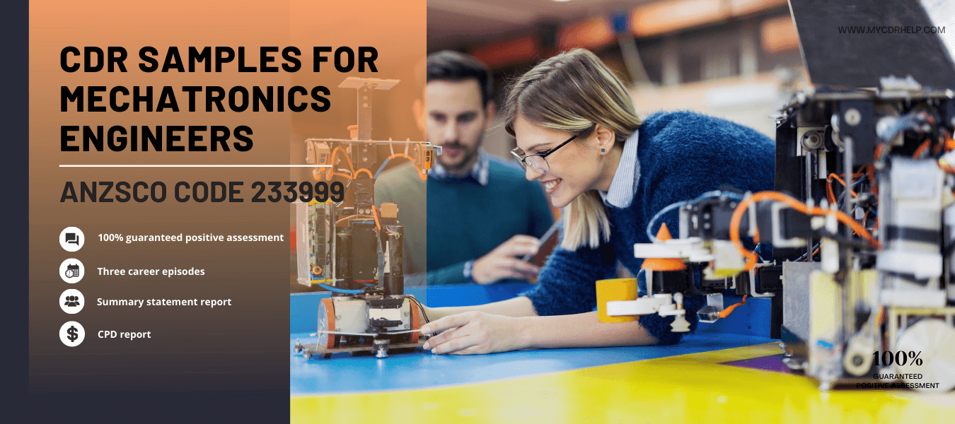 CDR samples mechatronics engineer latest