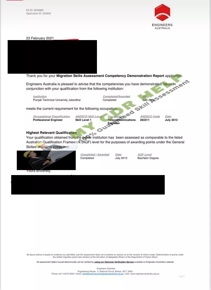 EA Approved CDR report Feb 2021