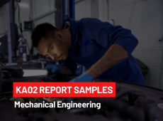 KA02 report sample mechanical engineer