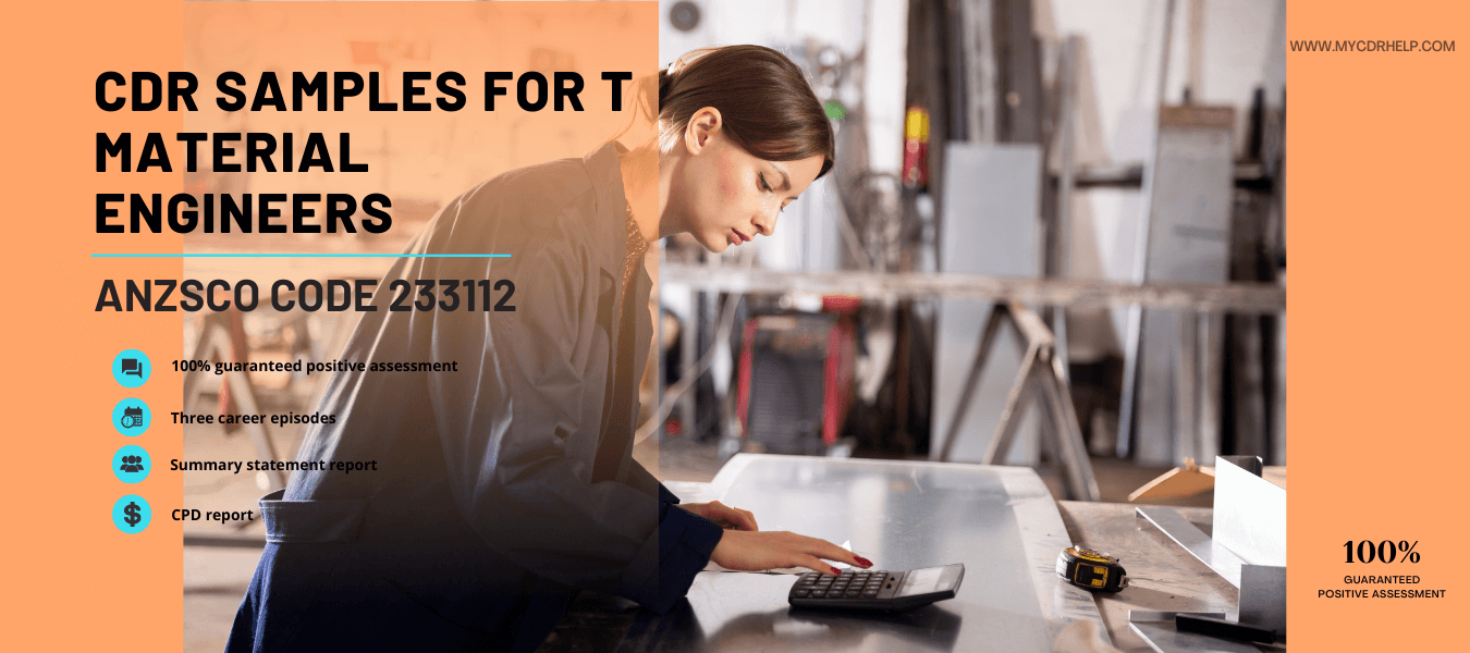 Material engineer CDR sample latest