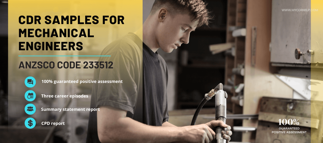 Mechanical engineer CDR Sample