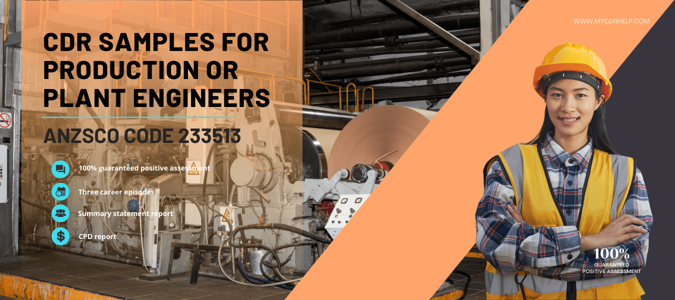 Plant engineer CDR sample latest