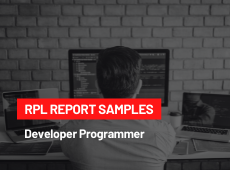 rpl for developer programmer 2018 report sample